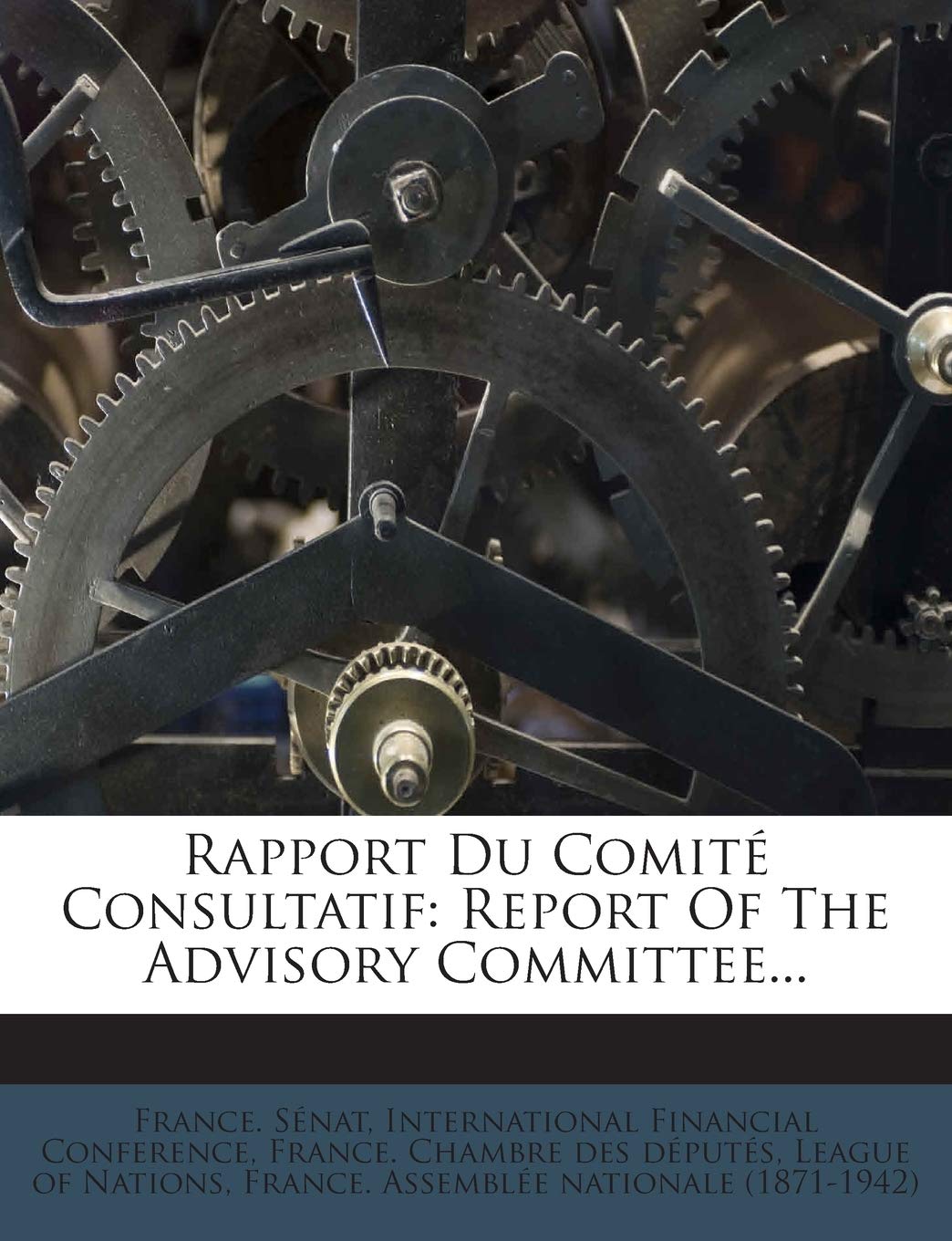 Rapport Du Comité Consultatif: Report Of The Advisory Committee... book
