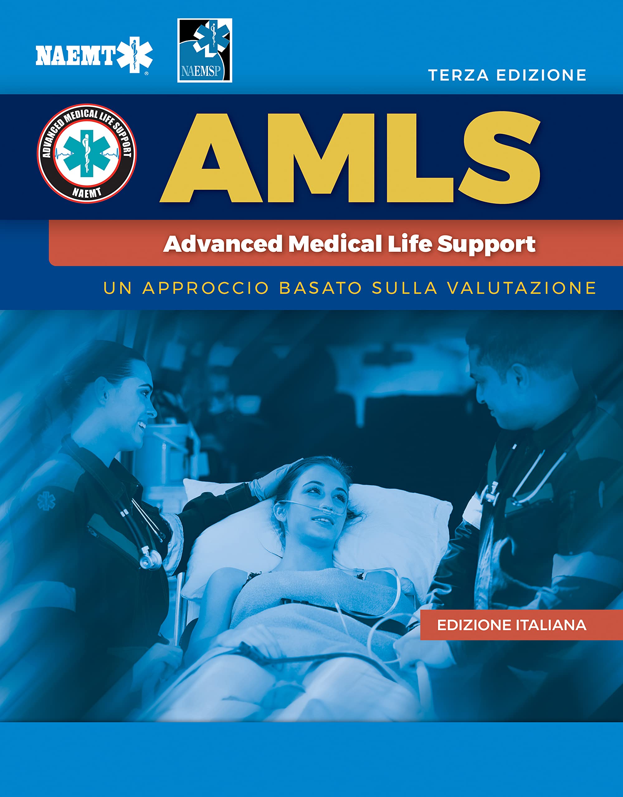 Italian Amls: Supporto Vitale Medico Avanzato With English Course Manual book
