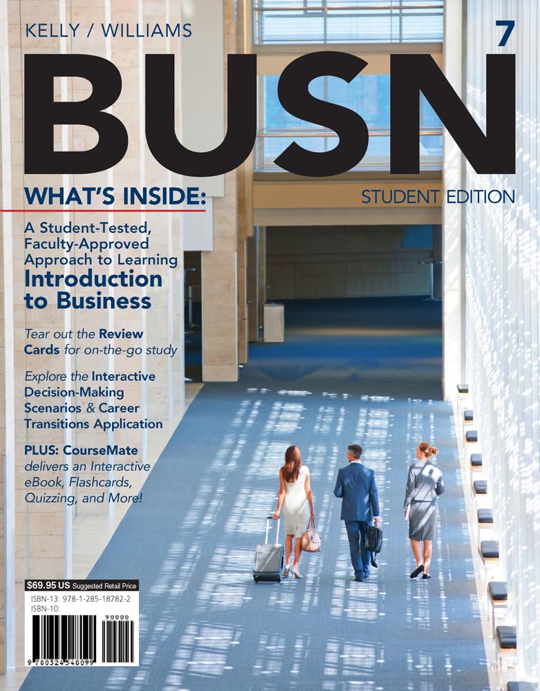 Product Image: BUSN (with CourseMate, 1 term (6 months) Printed Access Card)