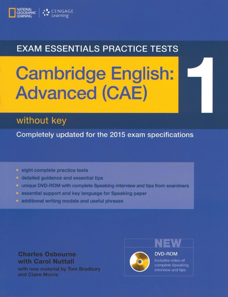 Exam Essentials Practice Tests - 2nd edition - Cambridge English: Advanced (CAE): Practice Tests 1 - Practice Tests without Key, with DVD-ROM Social Sciences