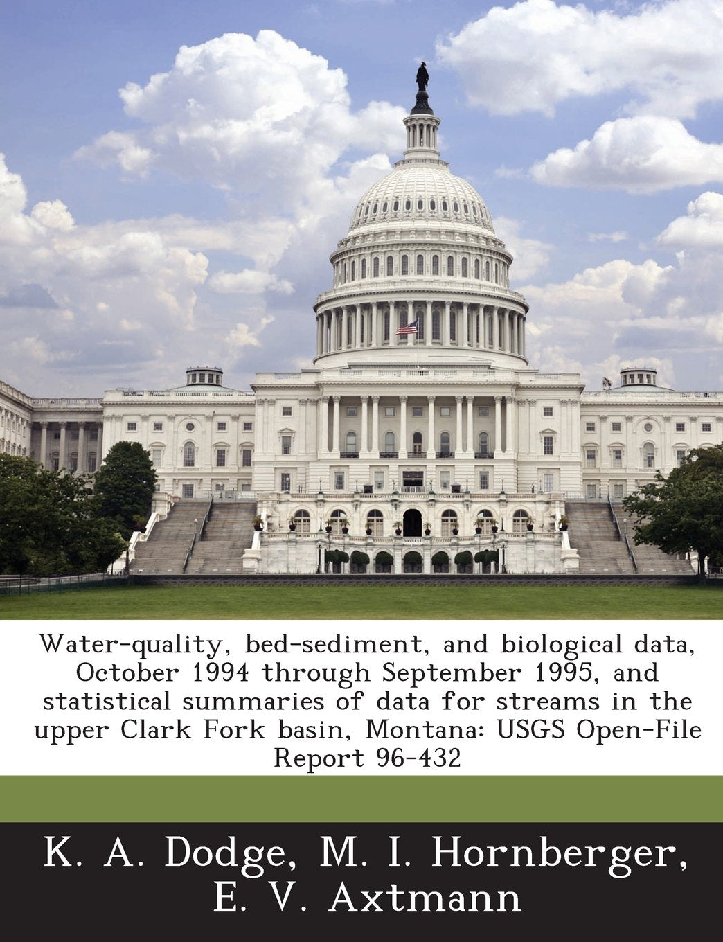 Water-Quality, Bed-Sediment, and Biological Data, October 1994 Through September 1995, and Statistical Summaries of Data for Streams in the Upper Clar Politics & History