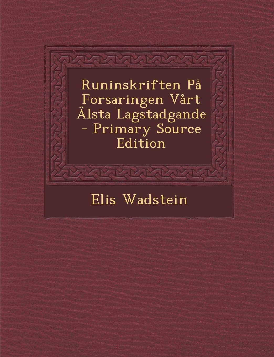 Runinskriften Pa Forsaringen Vart Alsta Lagstadgande Religion & Esotericism