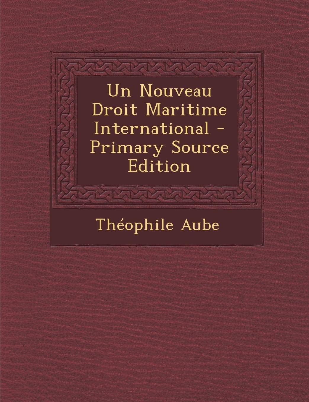 Un Nouveau Droit Maritime International Law