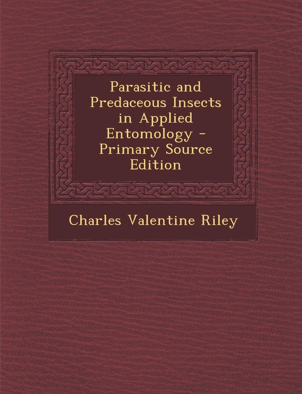 Parasitic and Predaceous Insects in Applied Entomology Mathematics