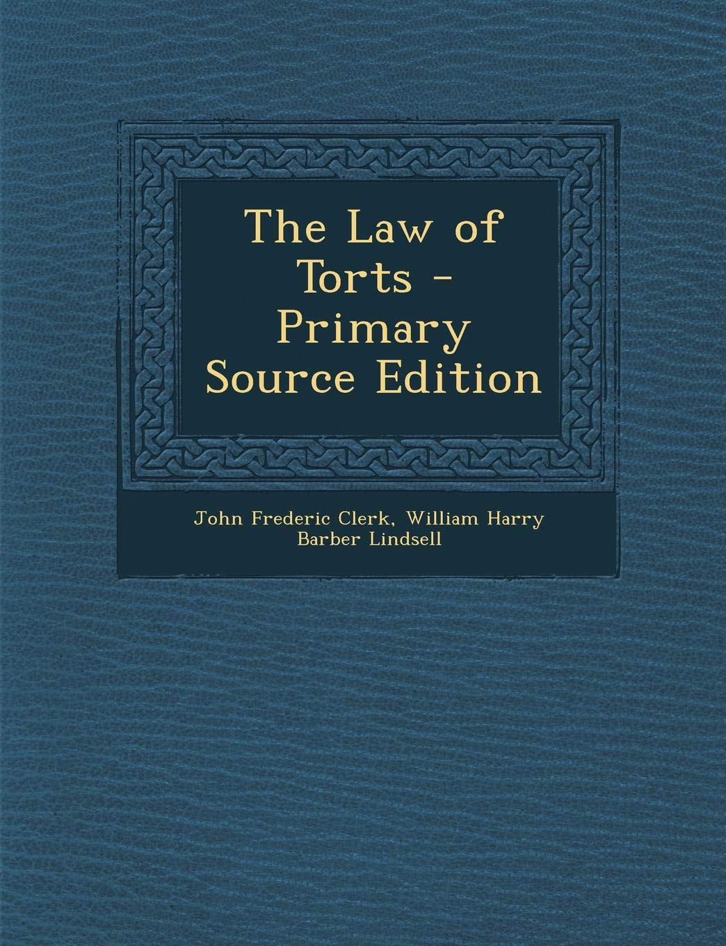 The Law of Torts Law