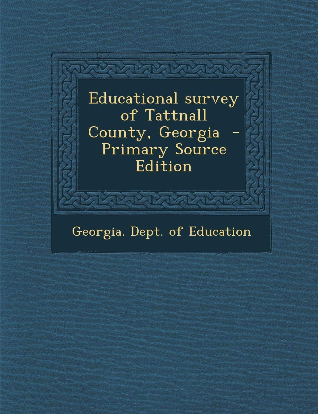 Educational Survey of Tattnall County, Georgia Politics & History