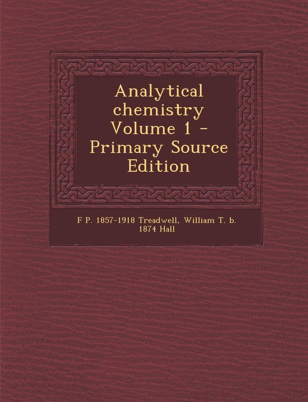 Analytical Chemistry Volume 1 Natural Sciences
