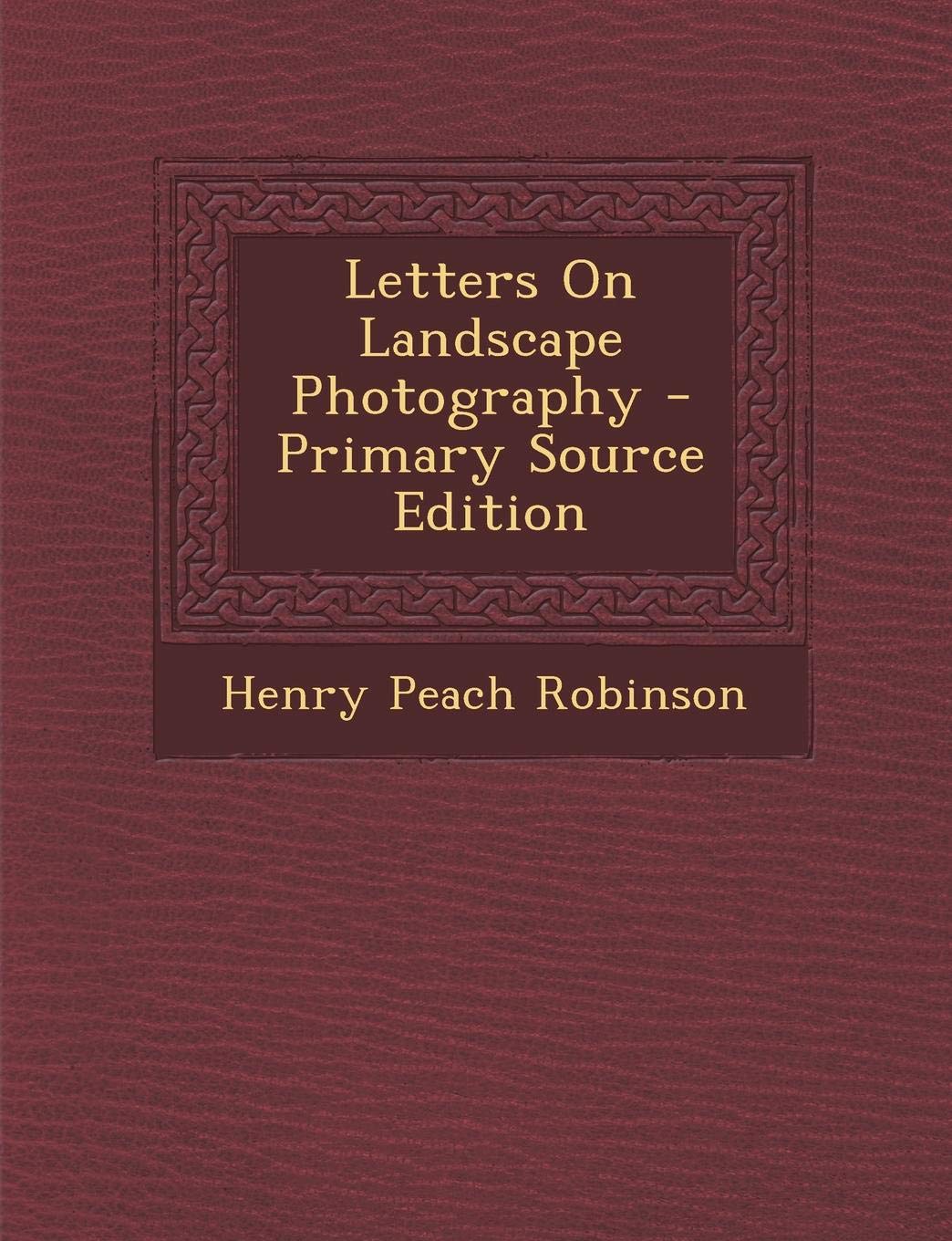Letters on Landscape Photography Nature & Animals