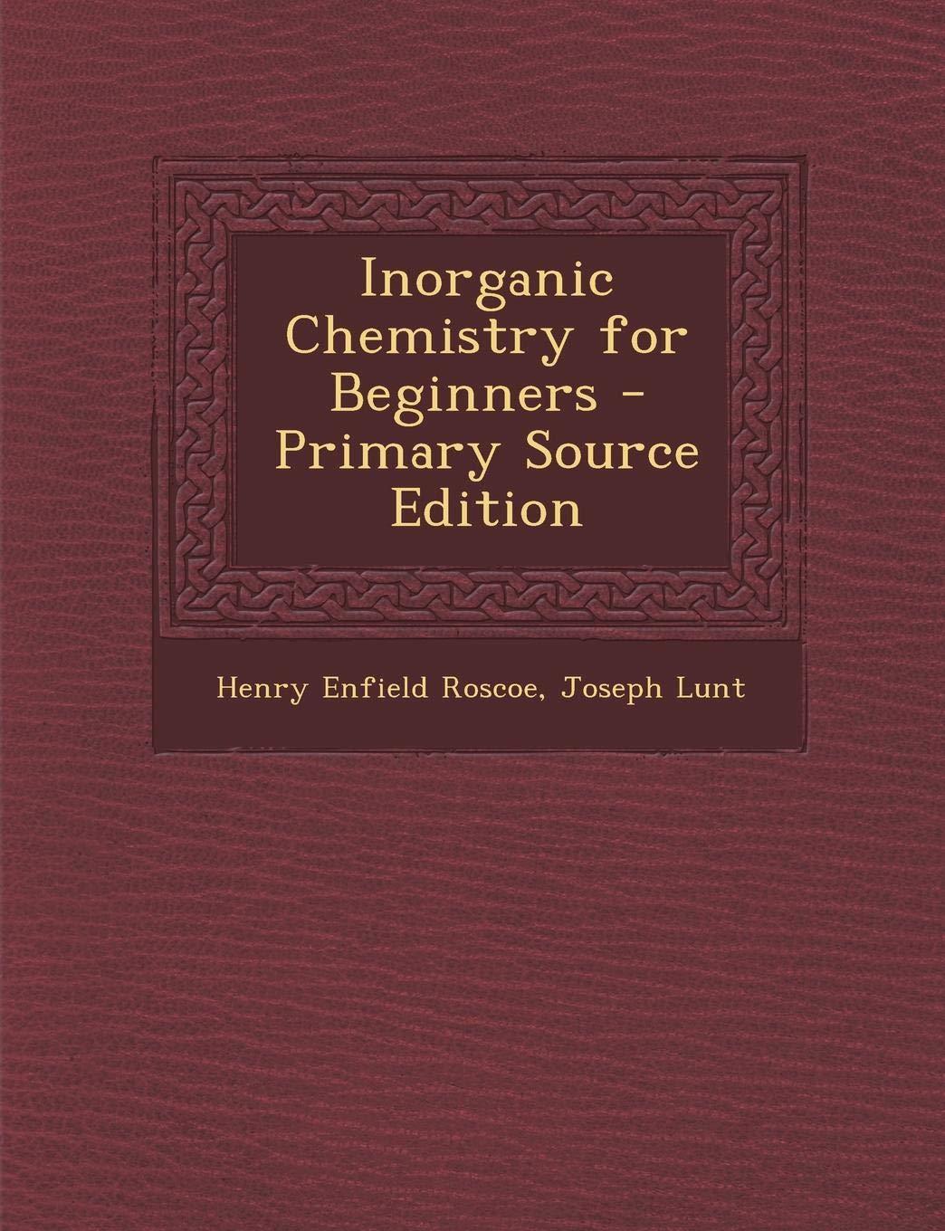 Product Image: Inorganic Chemistry for Beginners
