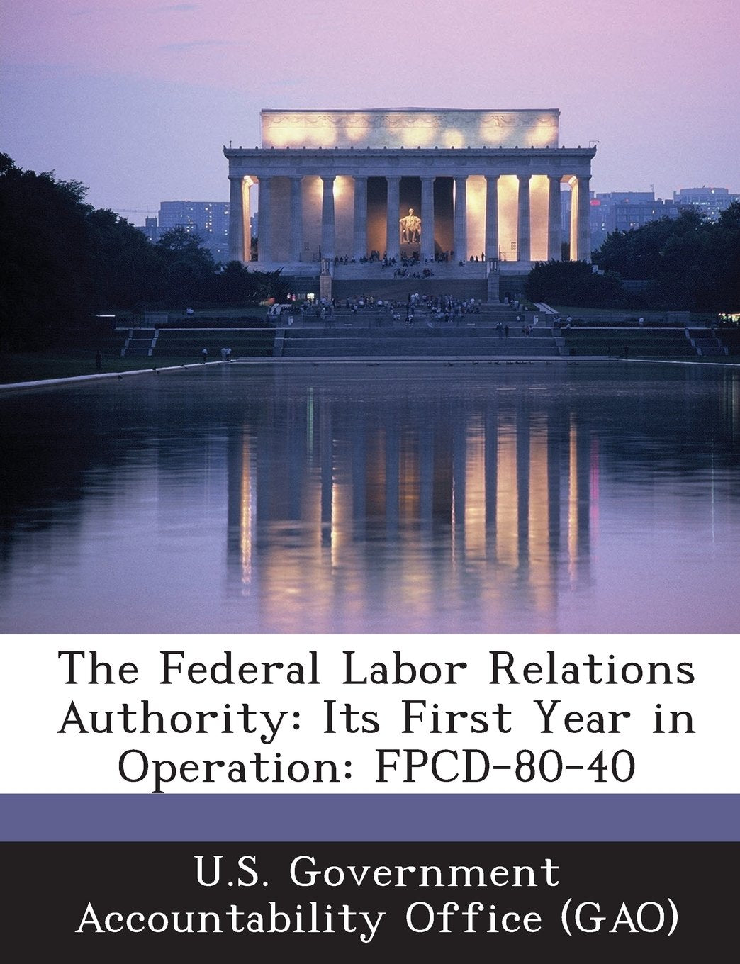 The Federal Labor Relations Authority: Its First Year in Operation: Fpcd-80-40 Politics & History
