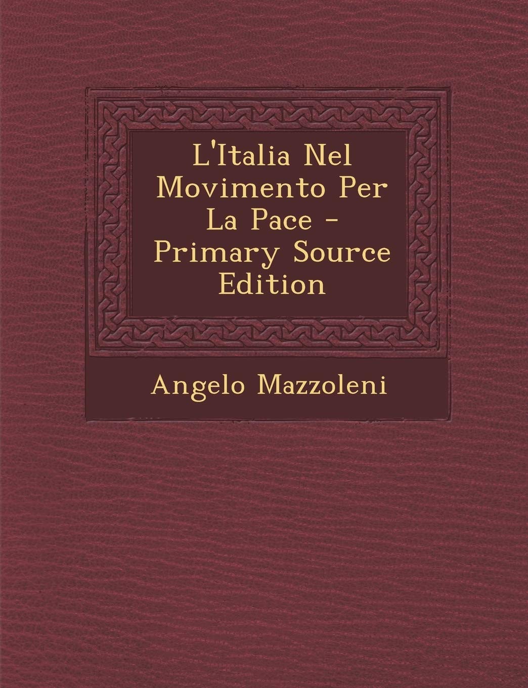 L'Italia Nel Movimento Per La Pace Politics & History