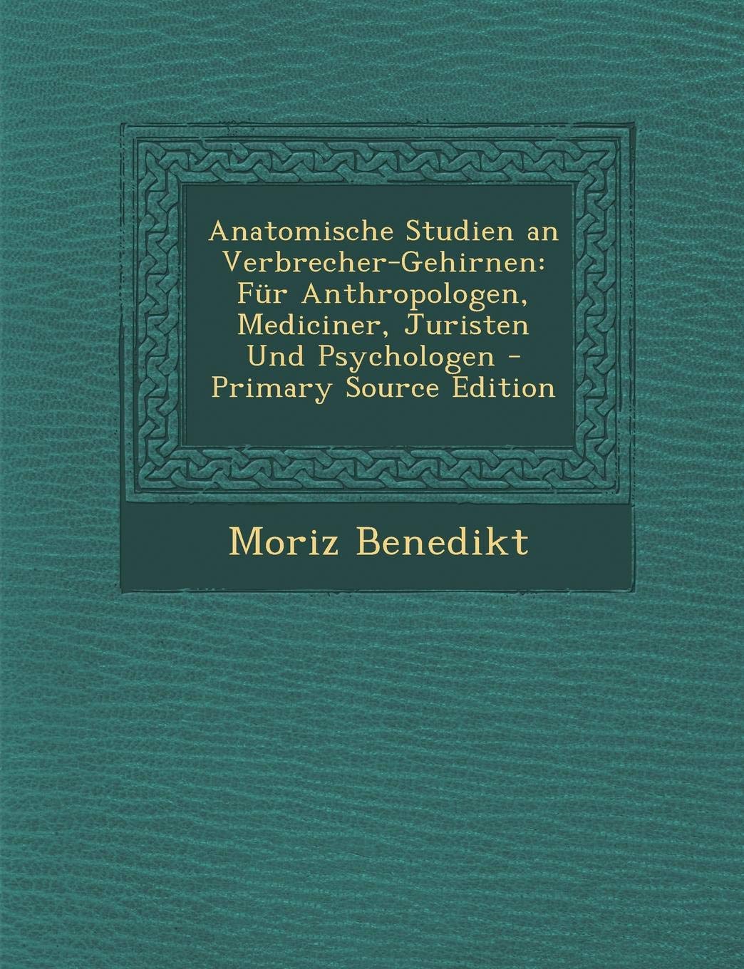 Anatomische Studien an Verbrecher-Gehirnen: Fur Anthropologen, Mediciner, Juristen Und Psychologen Contemporary literature