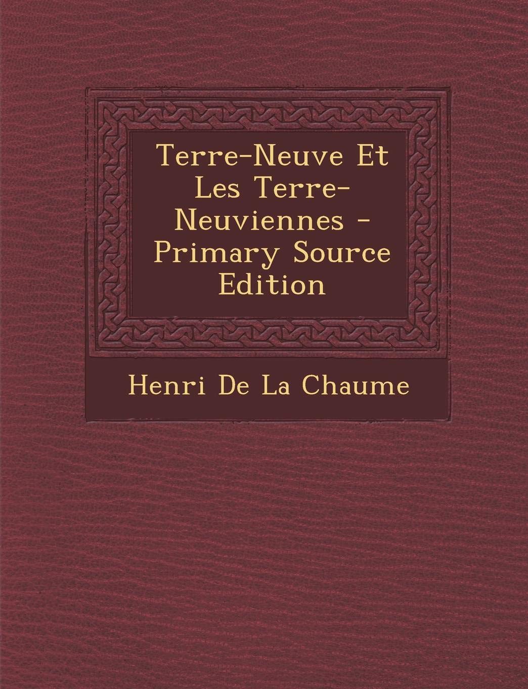 Terre-Neuve Et Les Terre-Neuviennes Contemporary literature