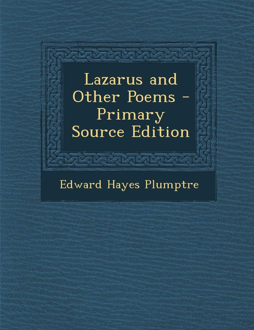 Lazarus and Other Poems Contemporary literature