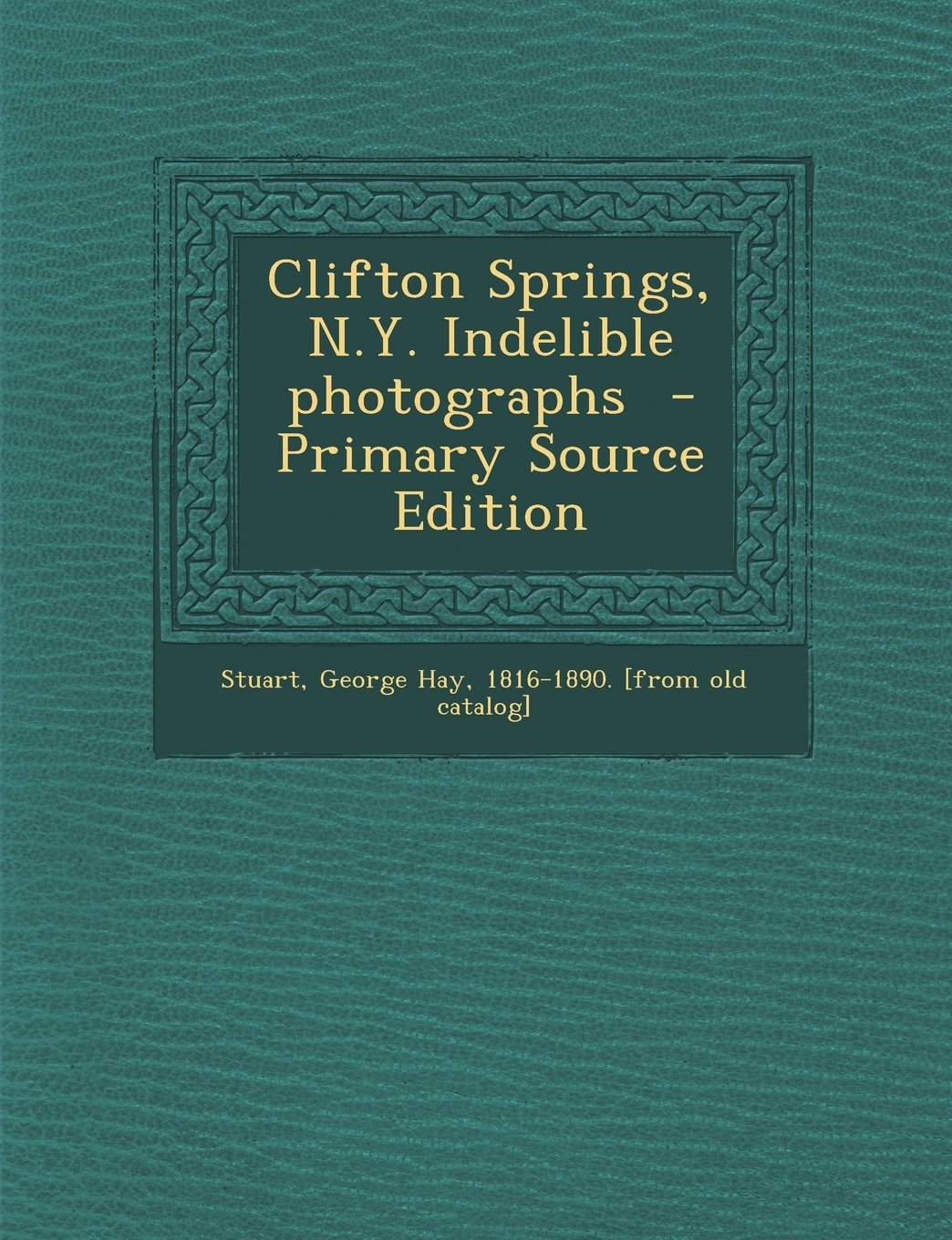 Clifton Springs, N.Y. Indelible Photographs Politics & History