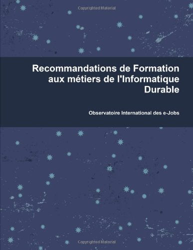 Recommandations de Formation aux métiers de l'Informatique Durable book