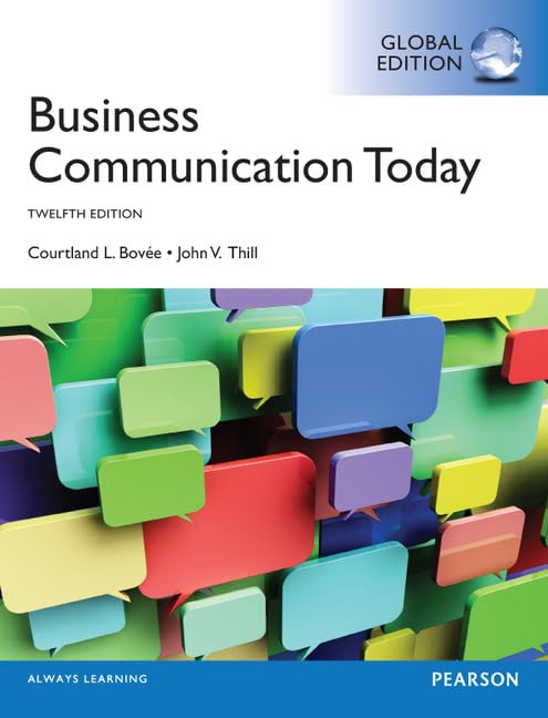 Business Communication Today Business, Finance & Career