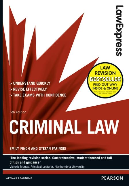 Law Express: Criminal Law (Revision Guide) Law