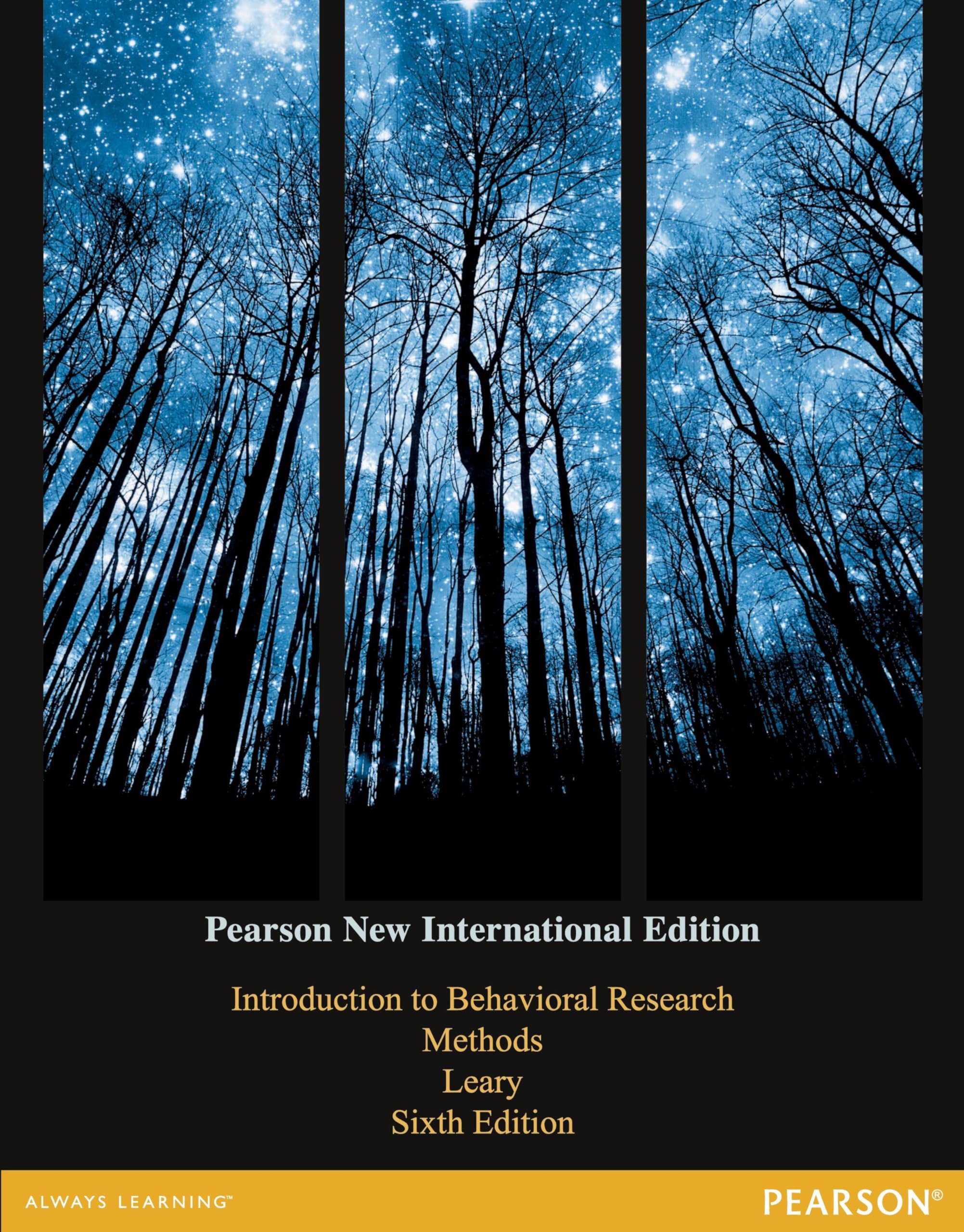 Introduction to Behavioral Research Methods Law