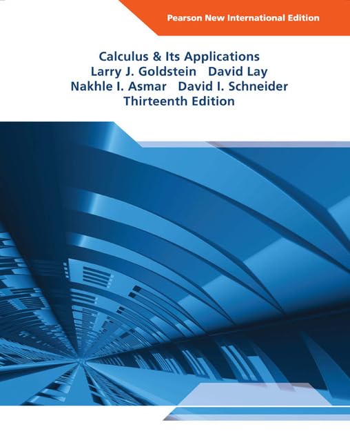 Calculus & Its Applications: Pearson New International Edition Mathematics