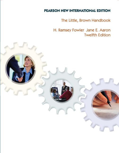 Little, Brown Handbook, The: Pearson New International Edition Business, Finance & Career