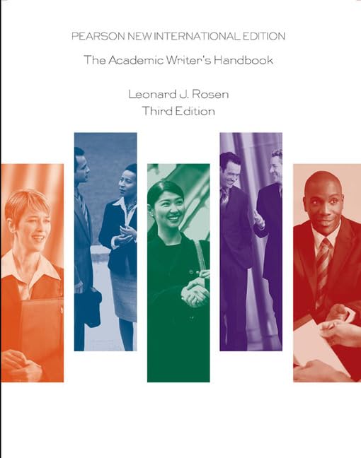 Academic Writer's Handbook: Pearson New International Edition book