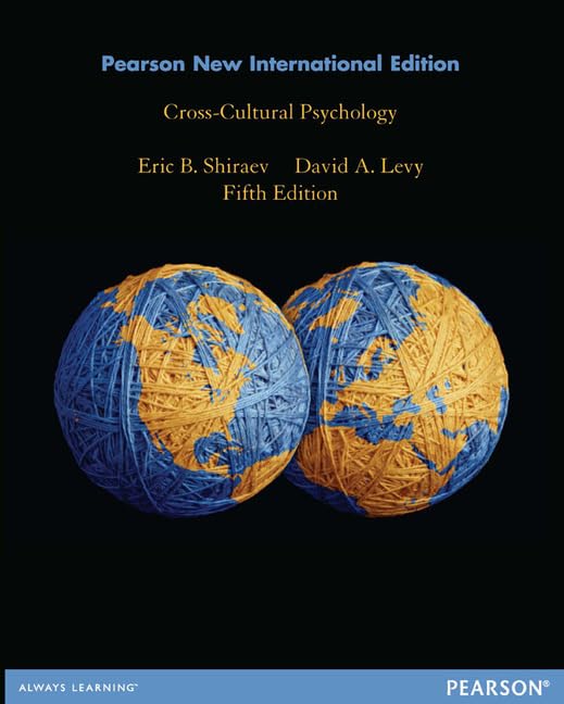 Cross-Cultural Psychology: Pearson New International Edition: Critical Thinking and Contemporary Applications Social Sciences