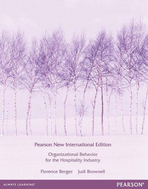 Organizational Behaviour for the Hospitality Industry Law