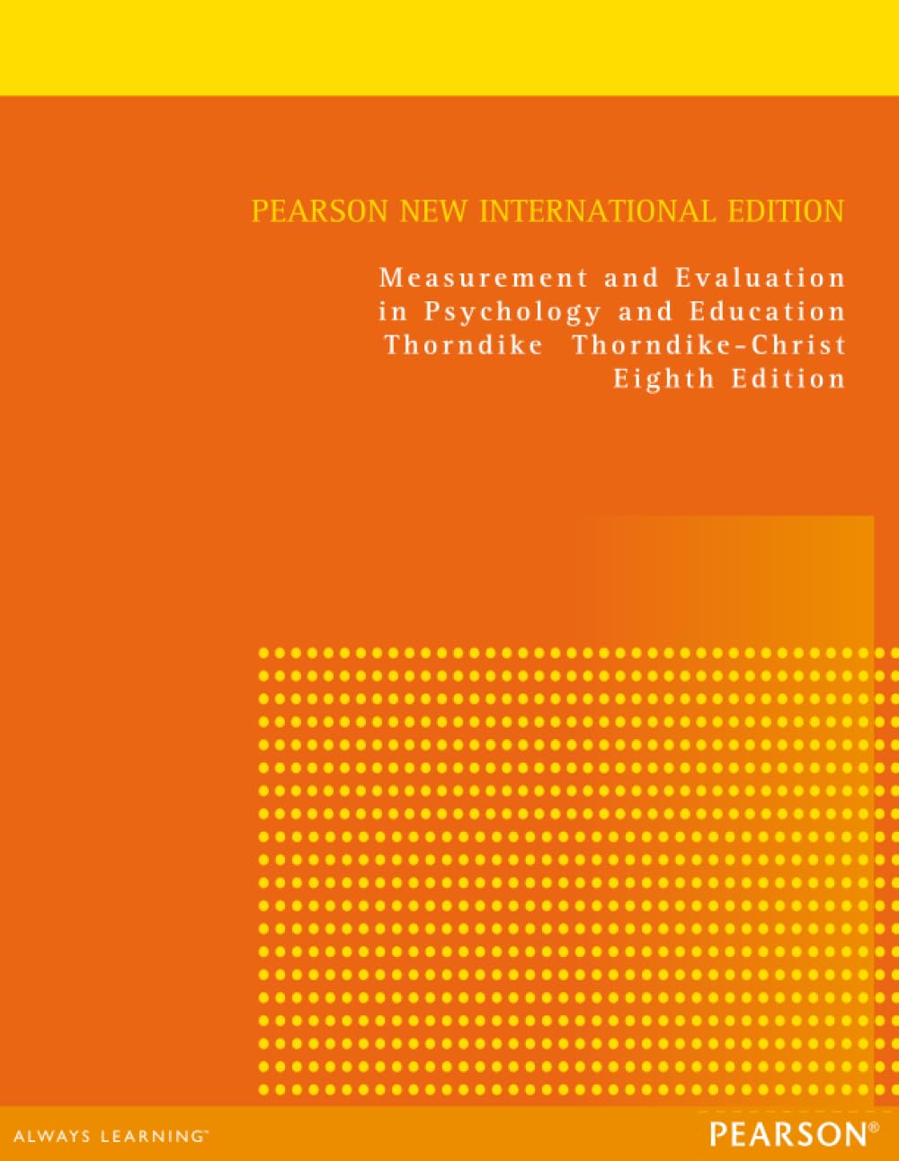Measurement and Evaluation in Psychology and Education Education & Training