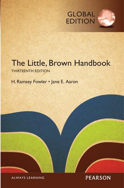 Little, Brown Handbook, Global Edition -- MyLab Writing with Pearson eText Social Sciences