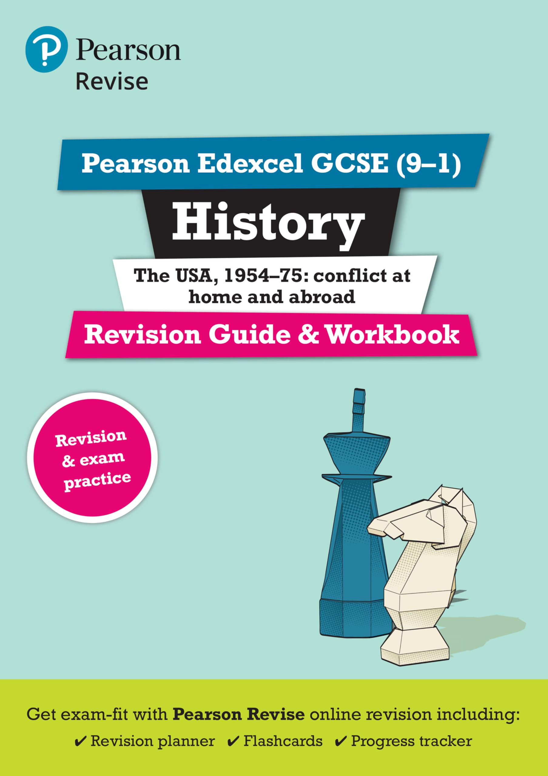 Pearson REVISE Edexcel GCSE History The USA, 1954-75 conflict at home and abroad Revision Guide and Workbook incl. online revision - for 2026, 2027 exams book