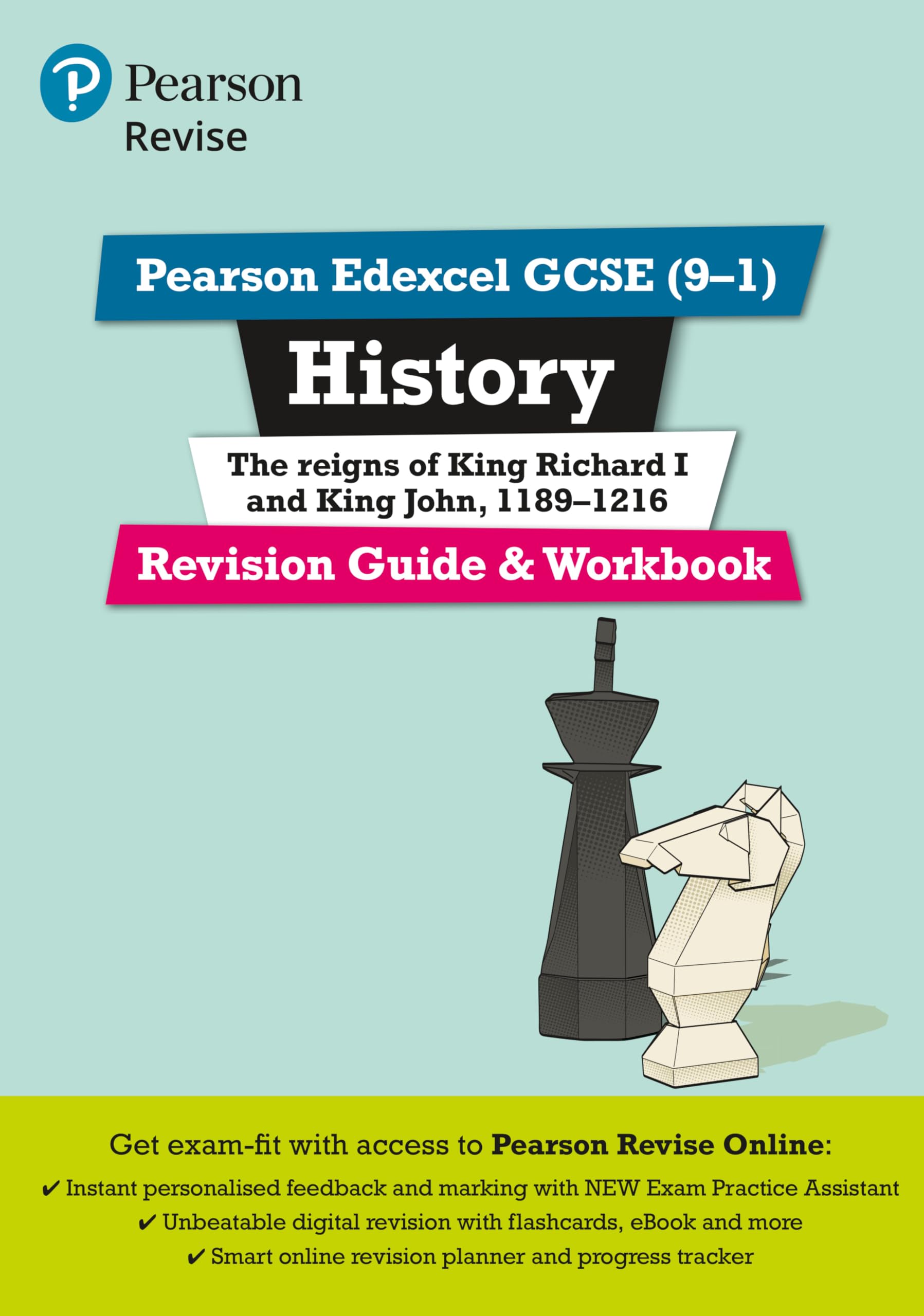 Pearson REVISE Edexcel GCSE History King Richard I and King John Revision Guide and Workbook incl. online revision - for 2025 exams book