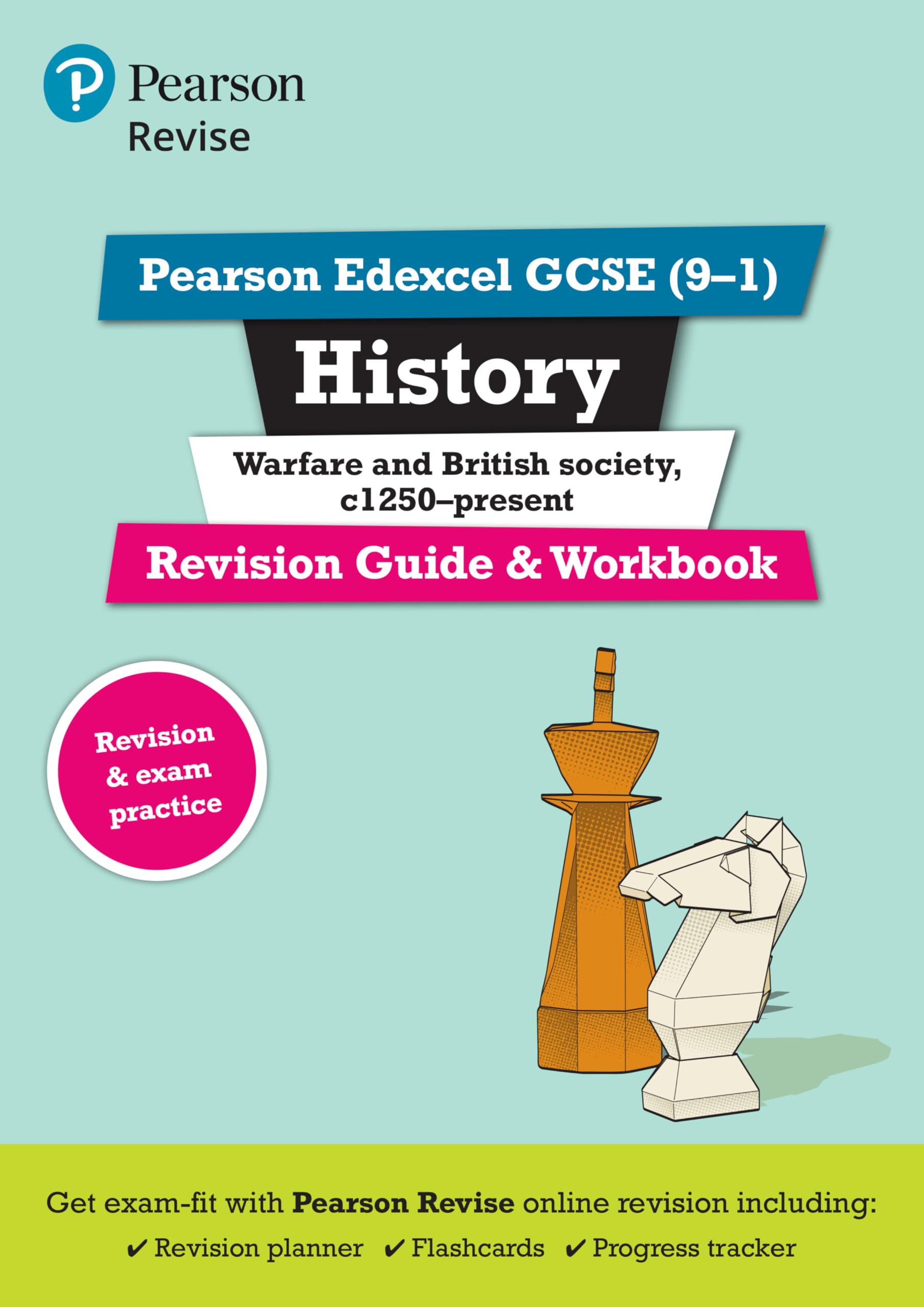 Pearson REVISE Edexcel GCSE History Warfare and British Society Revision Guide and Workbook incl. online revision - for 2026, 2027 exams book