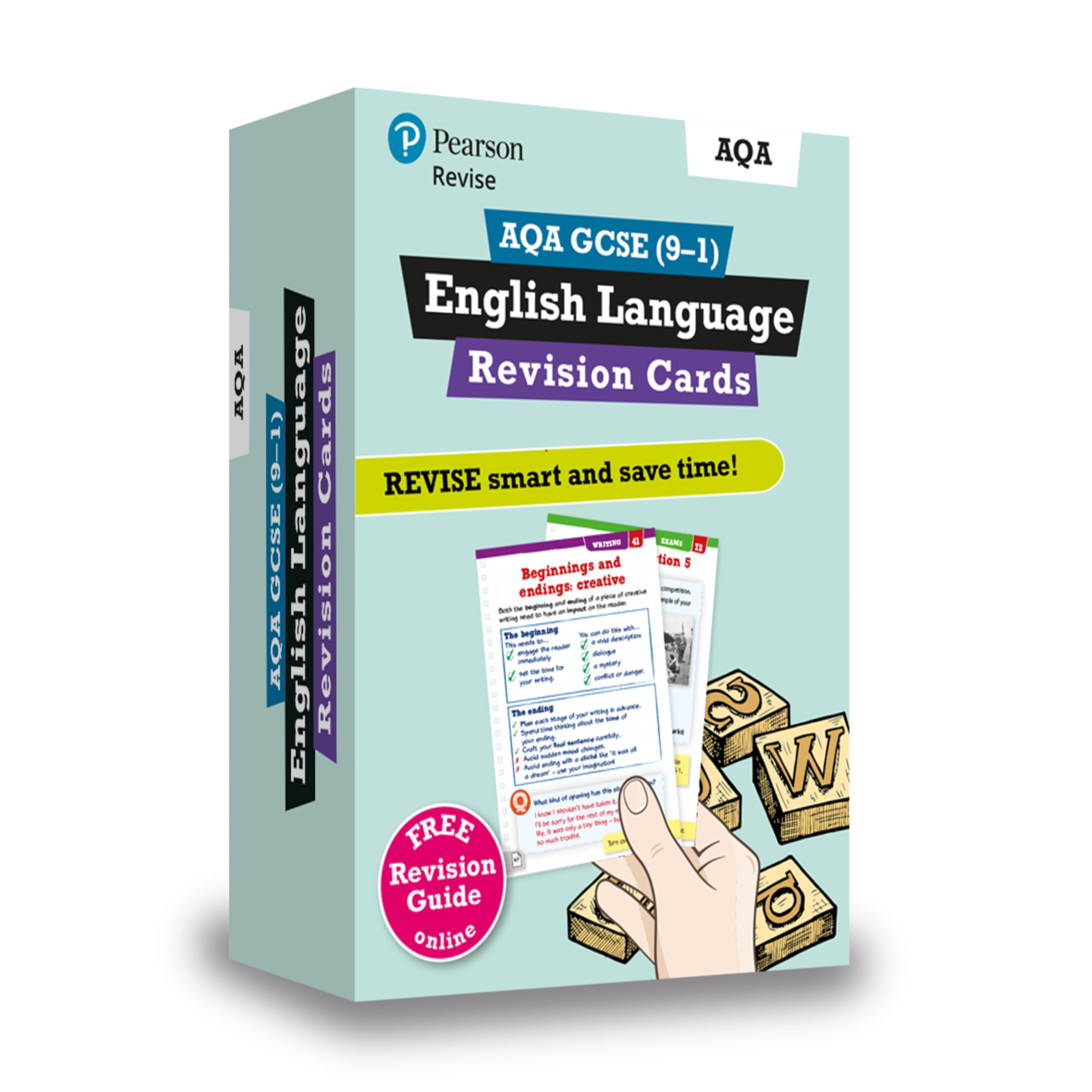 Pearson REVISE AQA GCSE English Language Revision Cards - for 2026, 2027 exams book