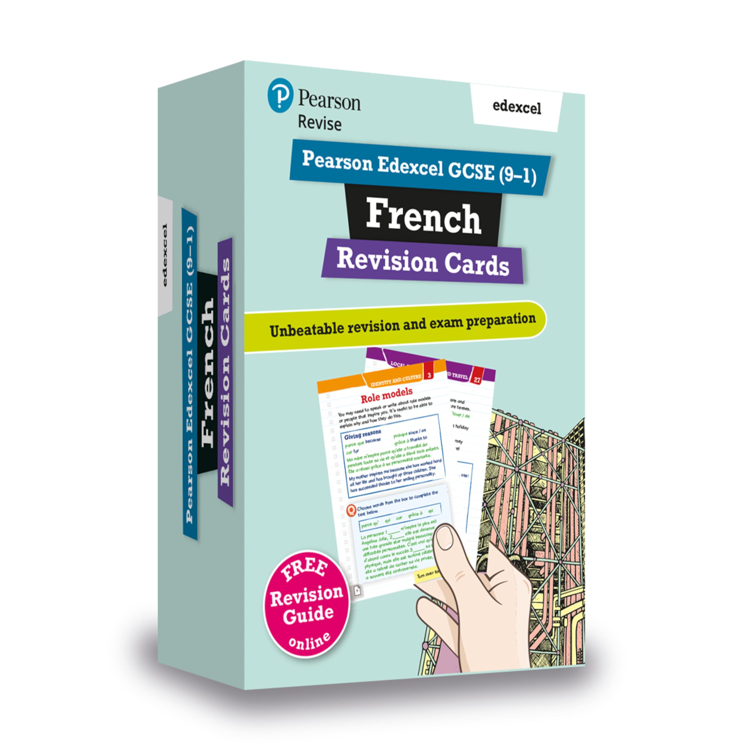 Pearson REVISE Edexcel GCSE French Revision Cards - for 2025 exams book
