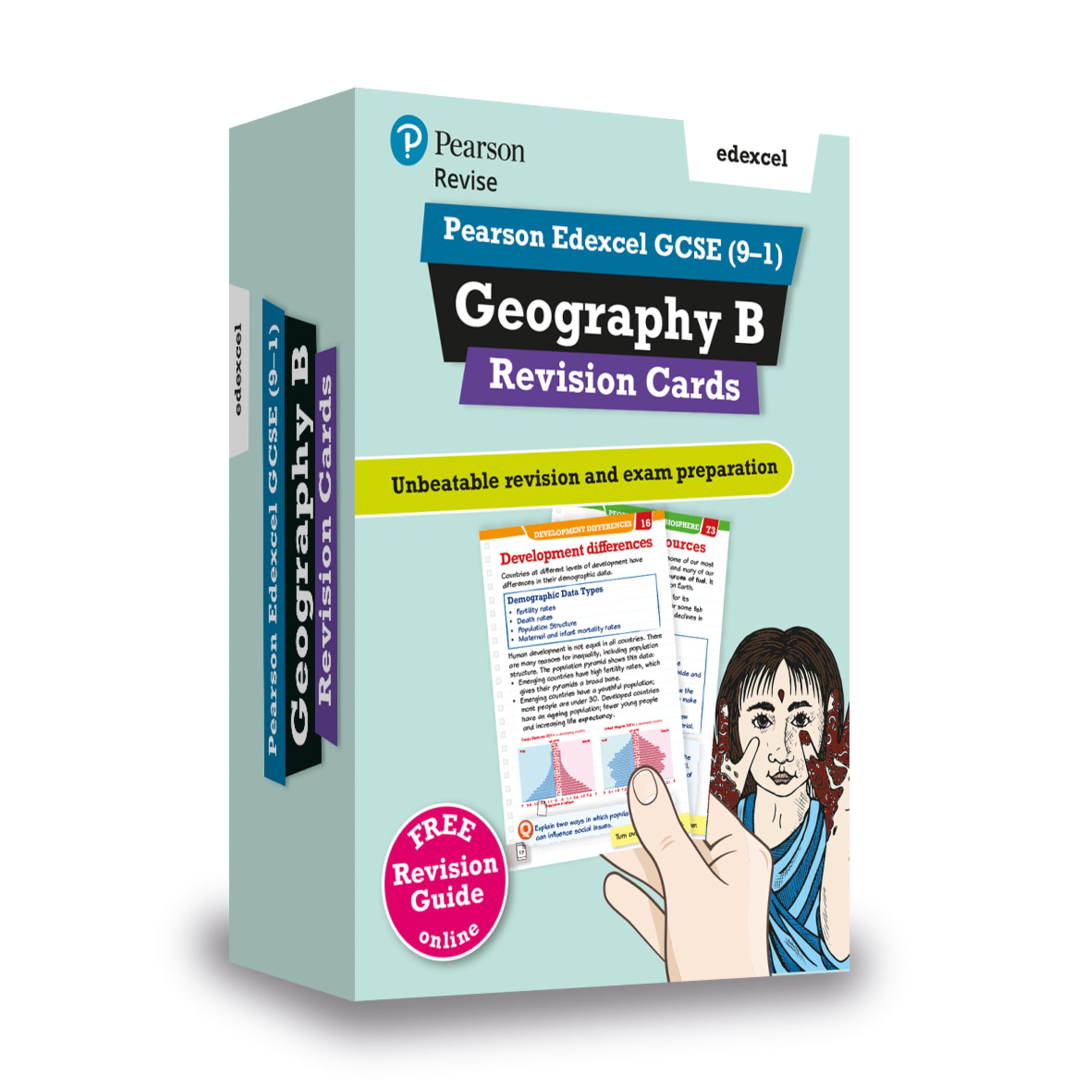 Pearson REVISE Edexcel GCSE Geography B Revision Cards - for 2026, 2027 exams book