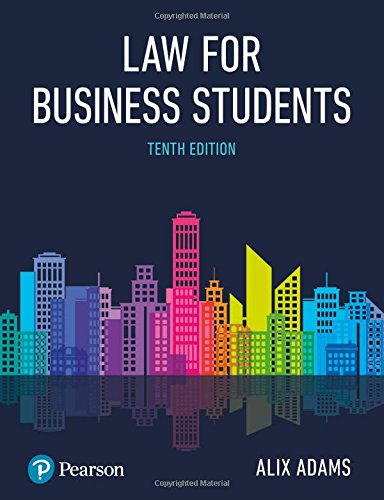 Adams: Law for Business Students p10 Law