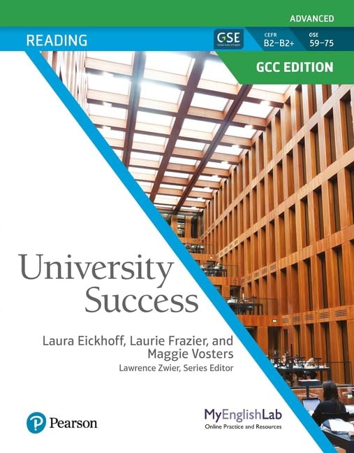 University Success GCC Advanced Reading Student Book & Student MyEnglishLab Books