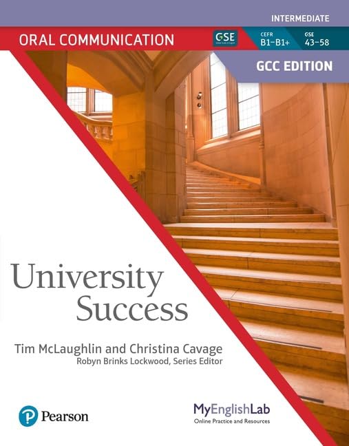 University Success GCC Intermediate Oral Communication Student Book & Student MyEnglishLab Books