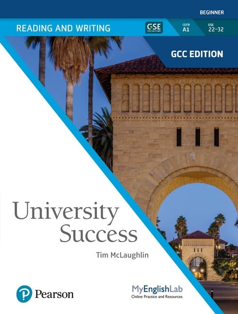 University Success GCC Reading and Writing Level 1 Student Book & Student MyEnglishLab Books