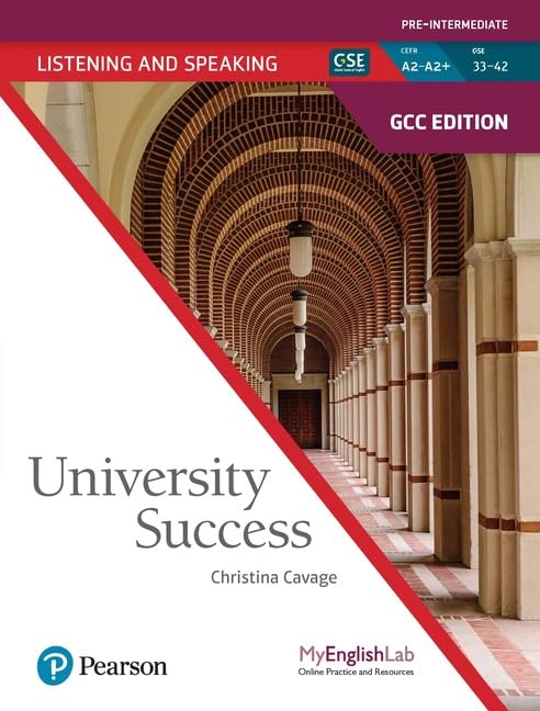 University Success GCC Speaking and Listening Level 2 Student Book & Student MyEnglishLab Books