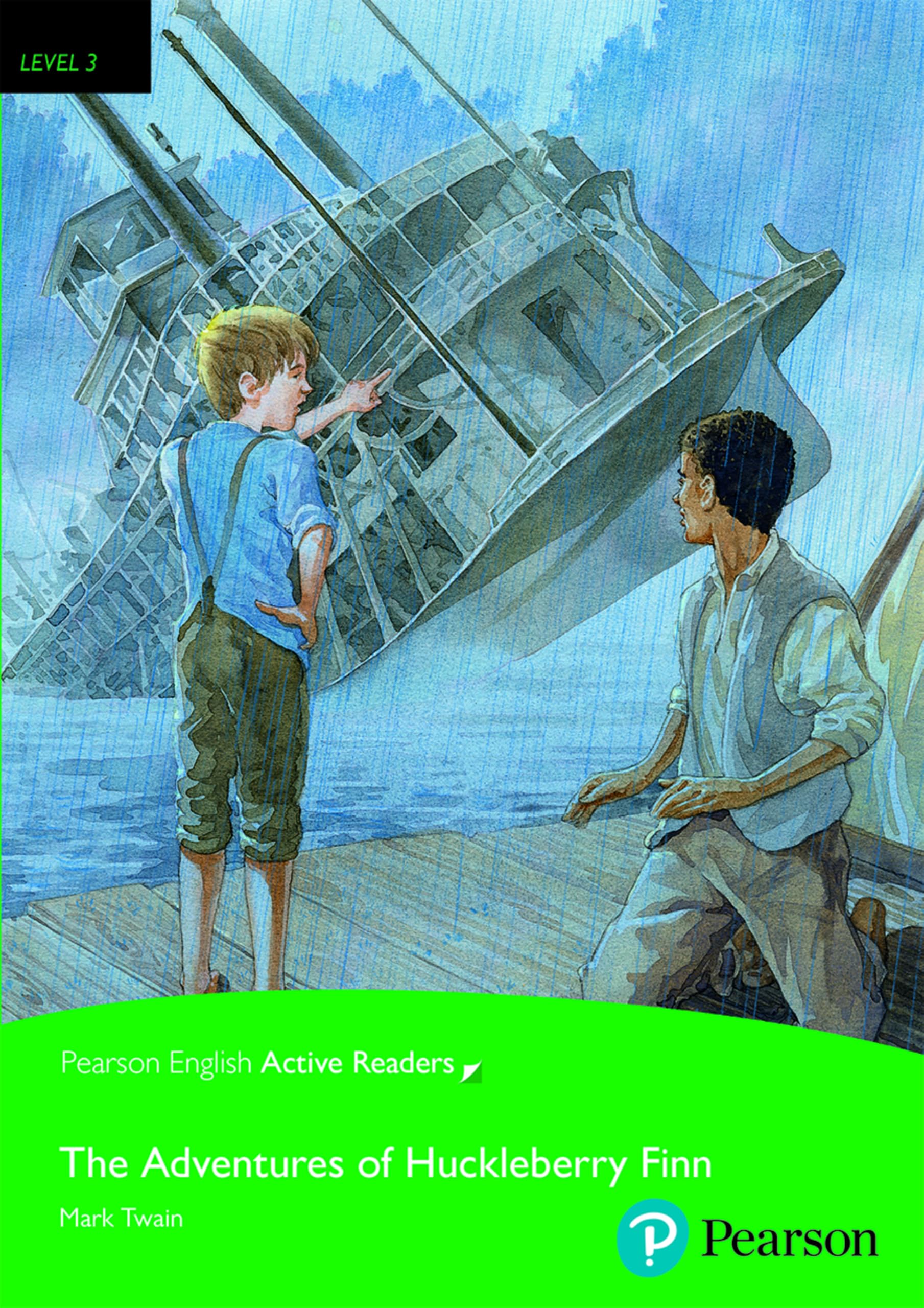 PEARL3: The Adventures Of Huckleberry Finn Book with eBook and audio Study Guides