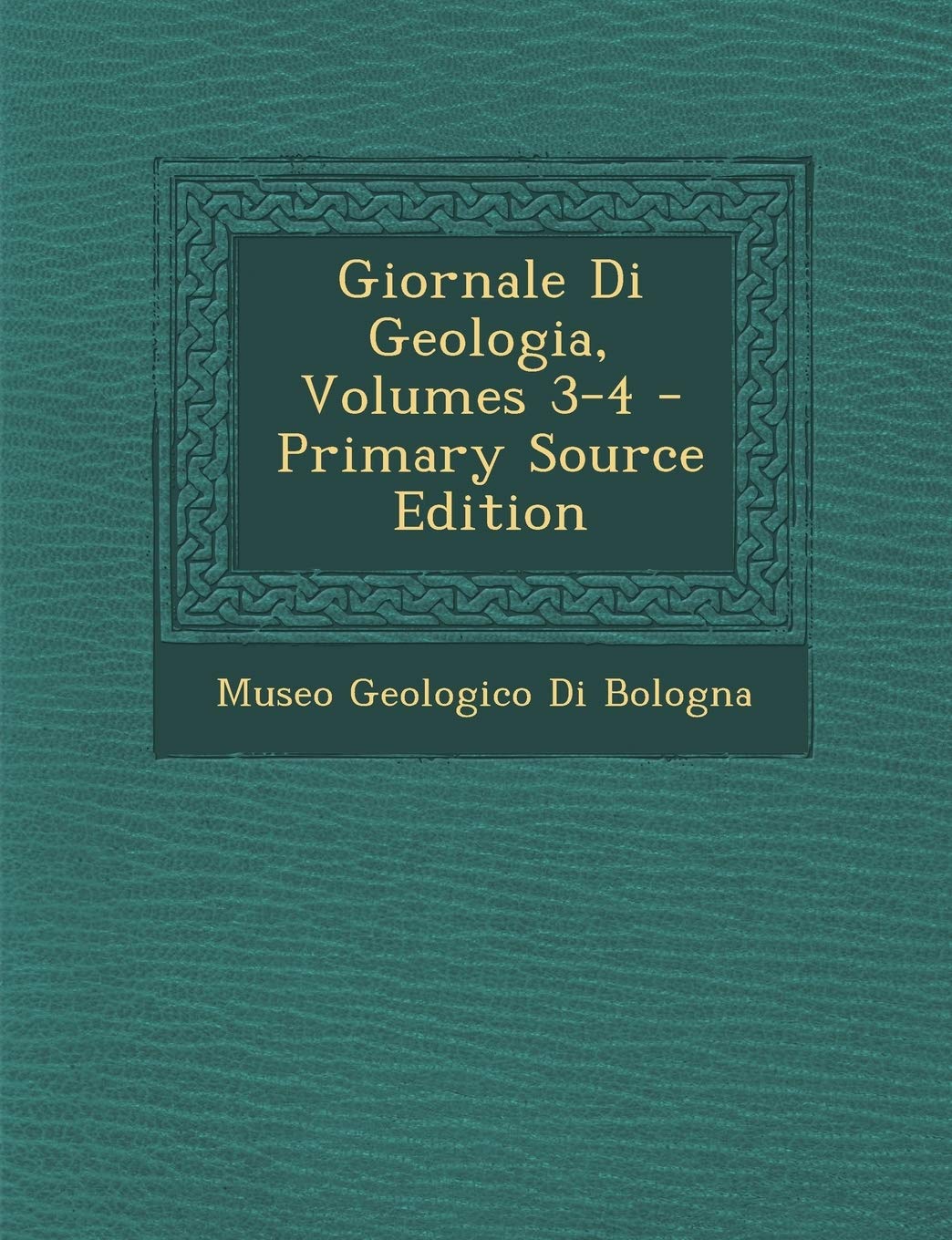 Giornale Di Geologia, Volumes 3-4 - Primary Source Edition Business & Technology