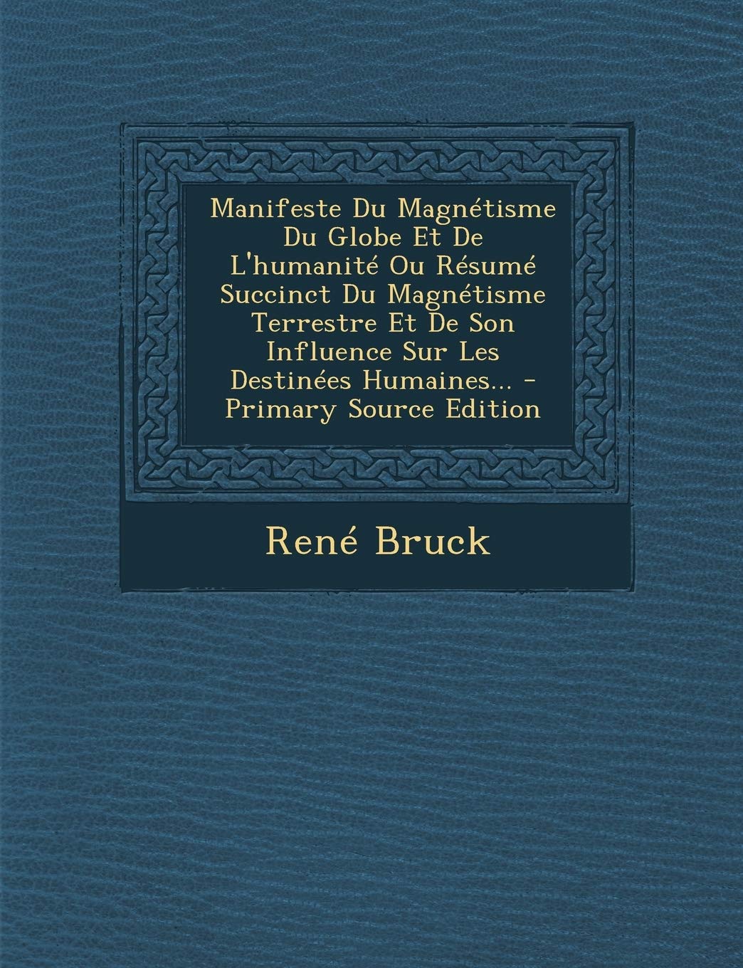 Manifeste Du Magnétisme Du Globe Et De L'humanité Ou Résumé Succinct Du Magnétisme Terrestre Et De Son Influence Sur Les Destinées Humaines... - Primary Source Edition Politics & History