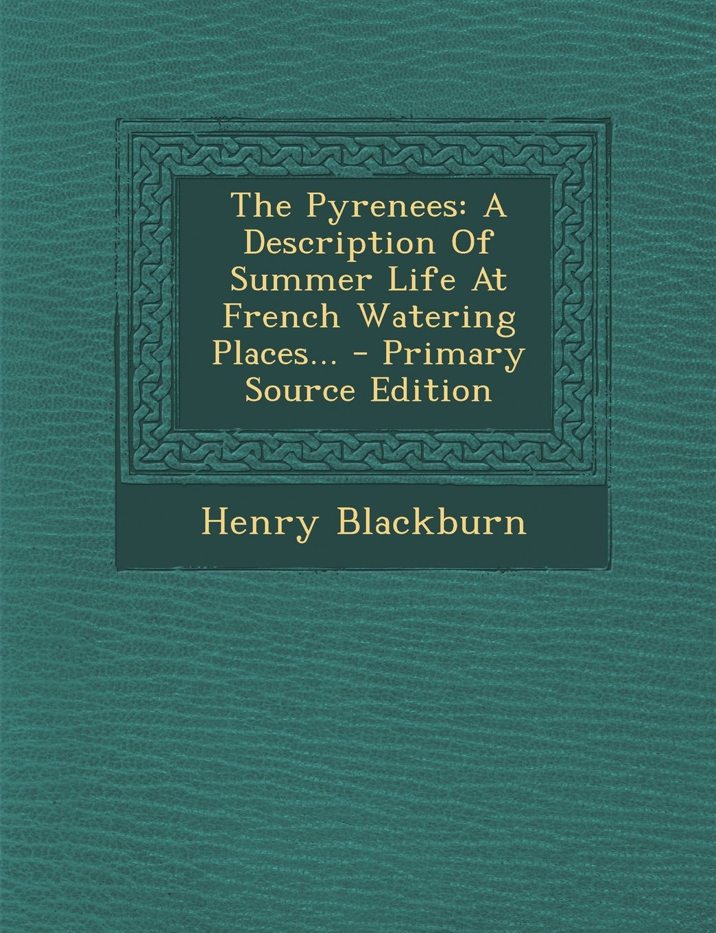 The Pyrenees: A Description of Summer Life at French Watering Places... - Primary Source Edition Politics & History