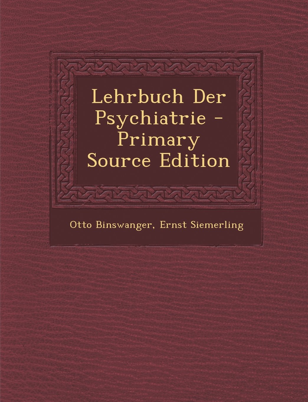 Lehrbuch Der Psychiatrie Law