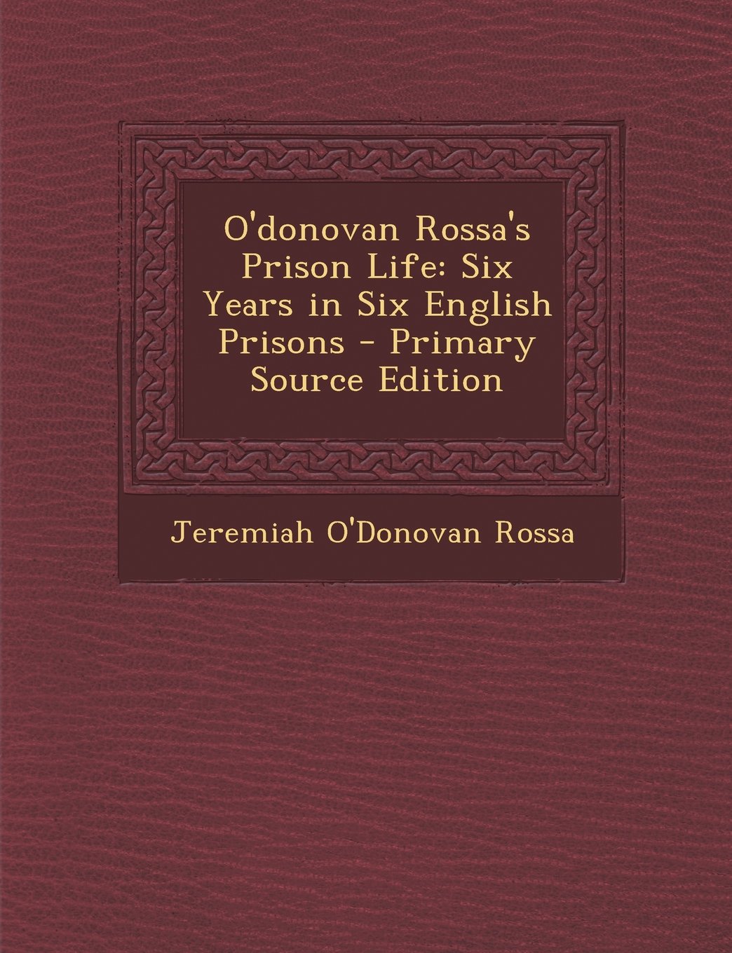 O'donovan Rossa's Prison Life: Six Years in Six English Prisons Politics & History