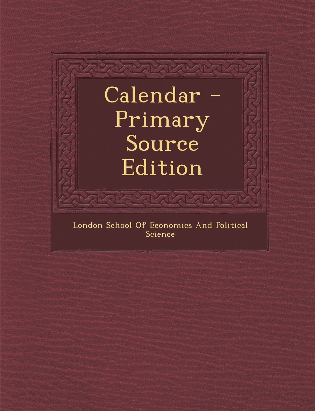 Calendar - Primary Source Edition Politics & History