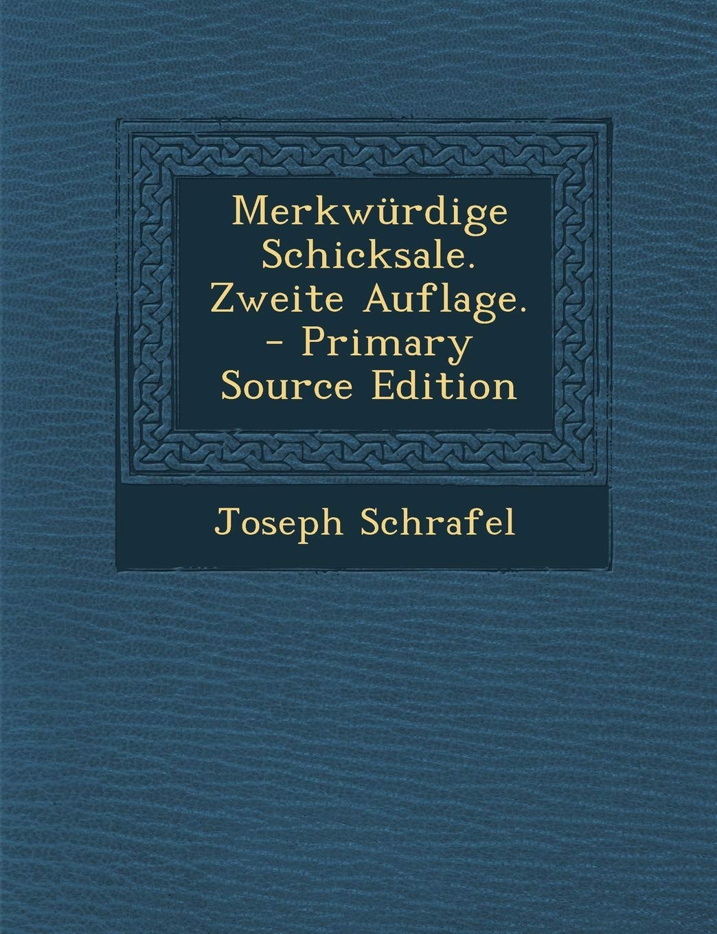 Merkwurdige Schicksale. Zweite Auflage. - Primary Source Edition Politics & History