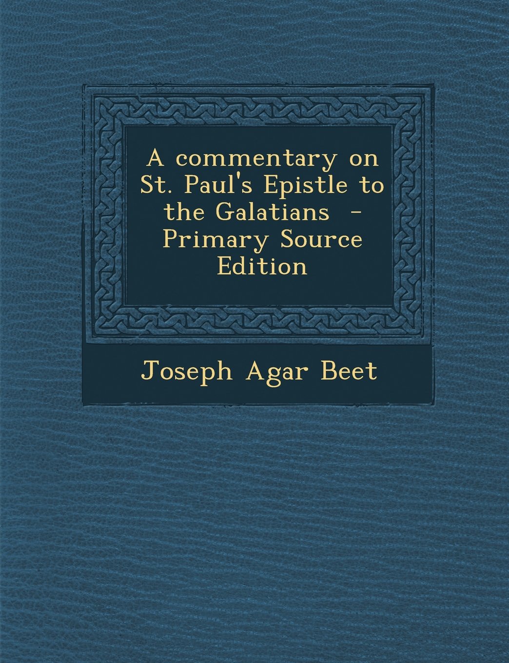 A Commentary on St. Paul's Epistle to the Galatians Politics & History